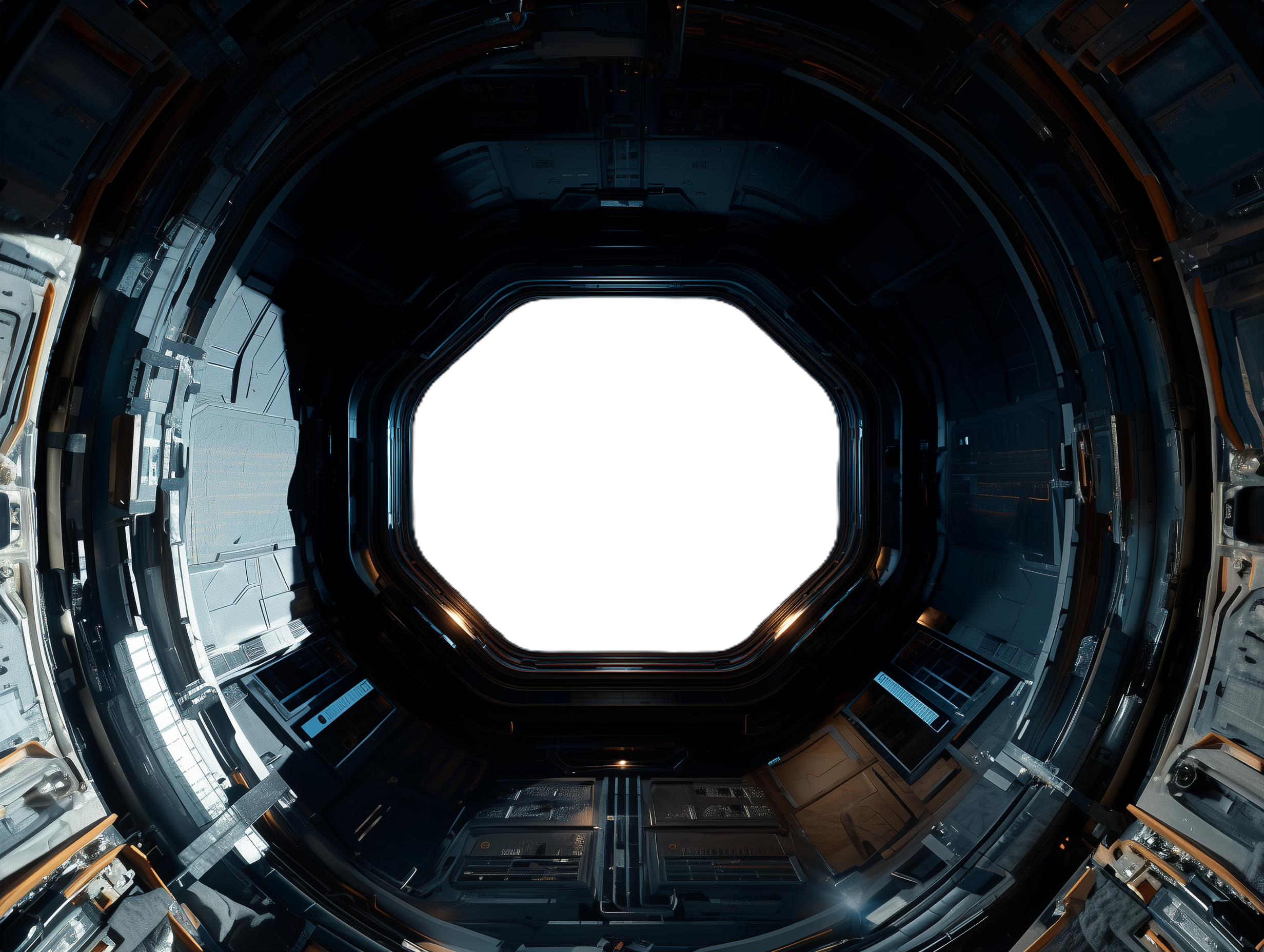 Vue hublot avant